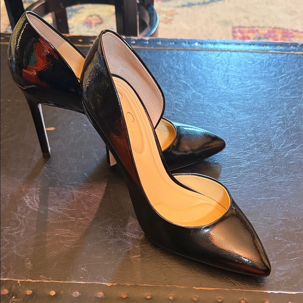 Jessica Simpson Black Patent Pointed-Toe Stiletto Heels - Brand NEW never worn